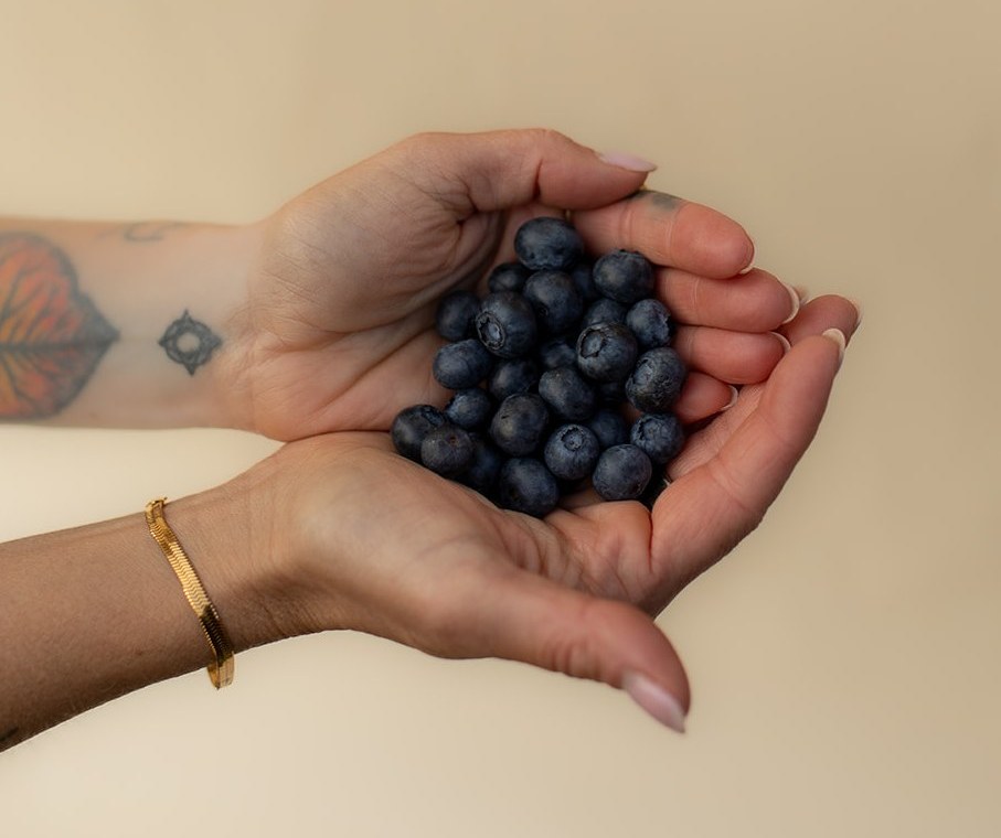 Handful of blueberries — nourishment as foundation